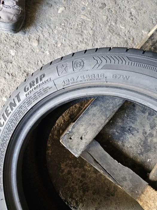 4 anvelope vara 195 55 16 Goodyear Runflat 6.6mm