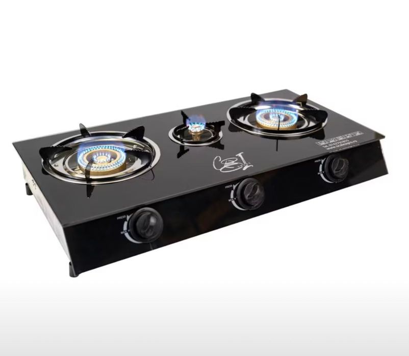 Aragaz portabil cu 3 ochiuri pe gaz nou pentru camping