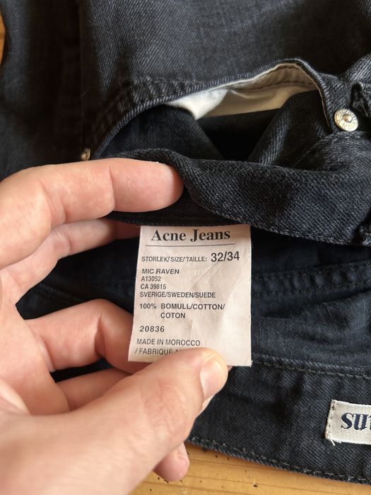 Acne jeans black дънки