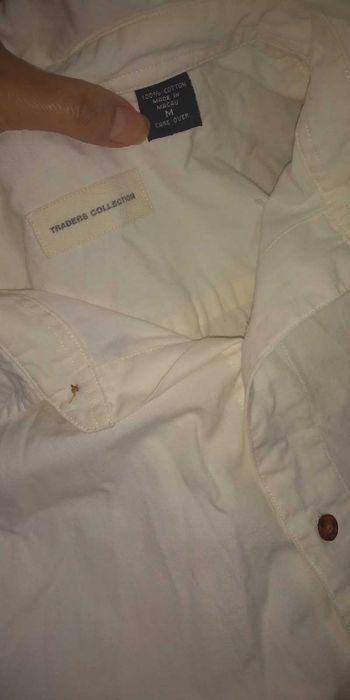 Oferta! Camasa BBC Traders Collection , alba, maneca lunga & buzunar