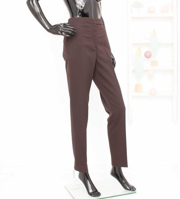 COS оригинален дамски панталон кафяв от вълна 36 S