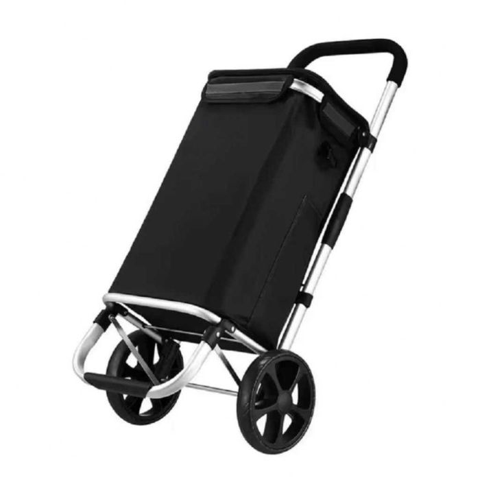 Количка за пазаруване в син цвят – 40 л, водоустойчива,  с 2 колела