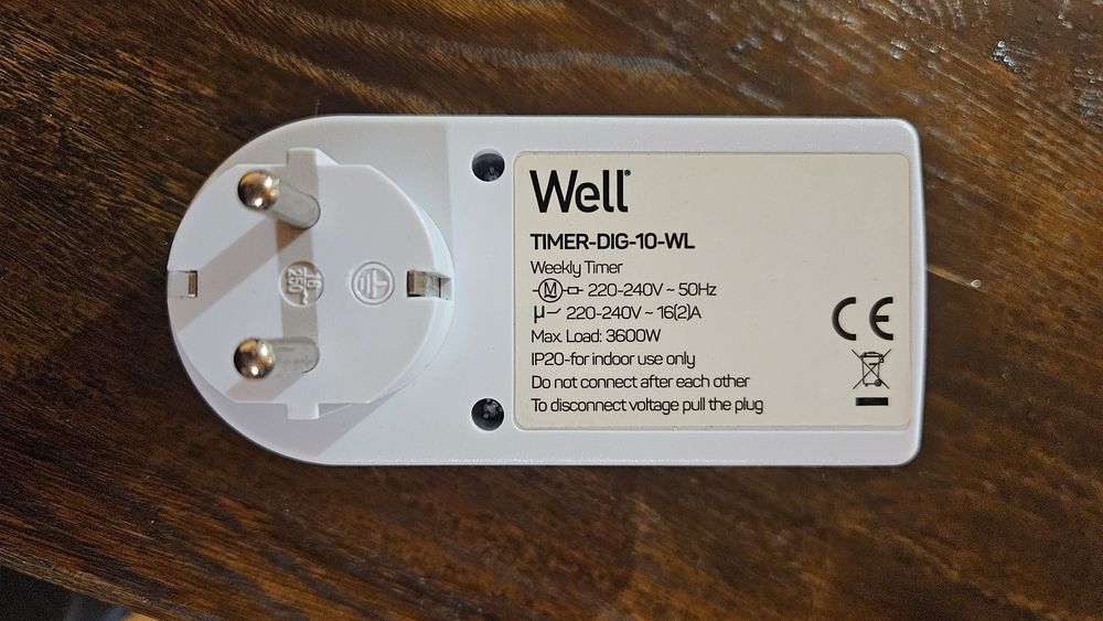 Priza programabila Well 3600w