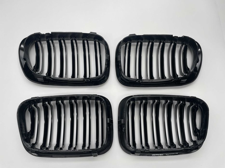 Grila dubla neagra compatibila BMW E46 Seria 3