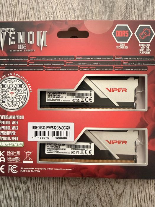 Patriot Viper 32GB DDR5 6400mhz cl32 noi
