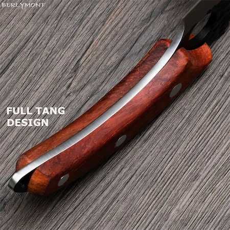 Cutit japonez forjat manual,Full Tang, antiaderent,de dezosat, filetat