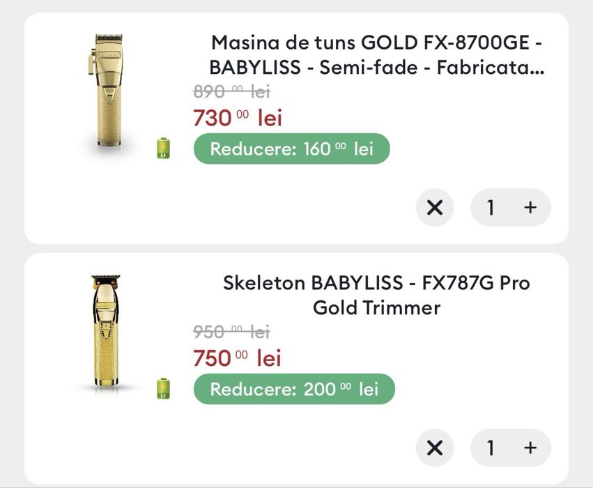 Babyliss Masina de tuns si Trimmer.