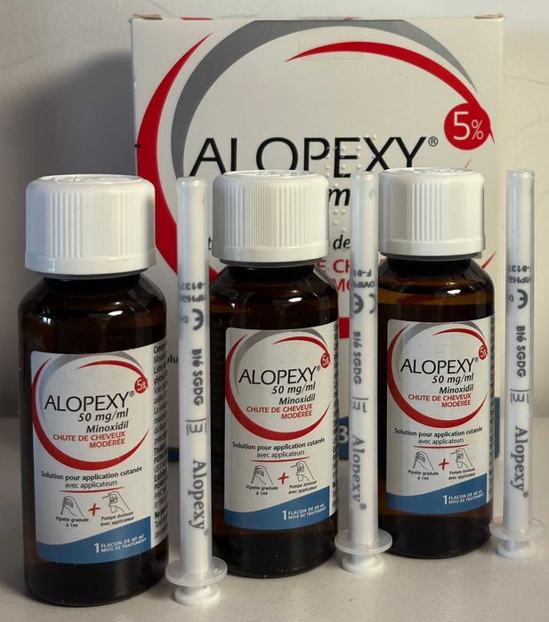Minoxidil 5 % Alopexy Pachet cu 3 flacoane x 60 ml - Nou si SIGILAT