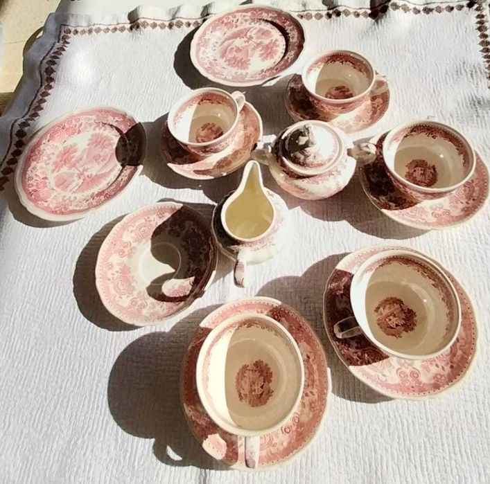 Serviciu de cafea vintage Villeroy & Boch – Burgenland Rot, Made in Germany