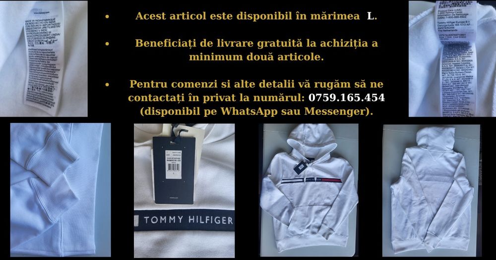 Hanorac cu logo Tommy Hilfiger