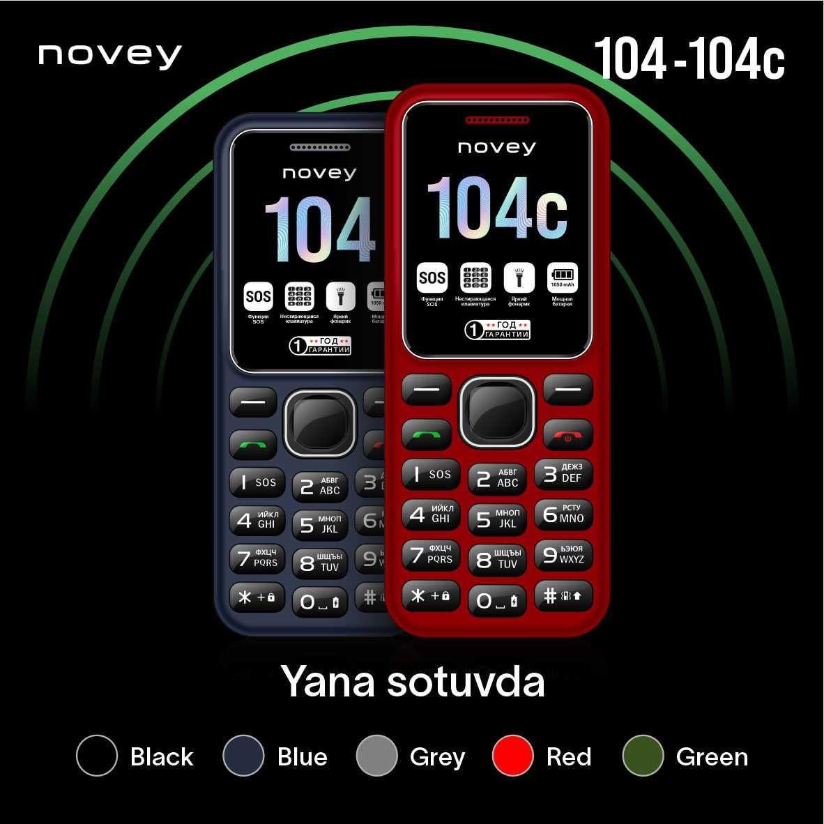 Novey 104 (Новый+Гарантия+Скидка) nokia классика inoi Original 2024: 151  000 сум - Мобильные телефоны Ташкент на Olx