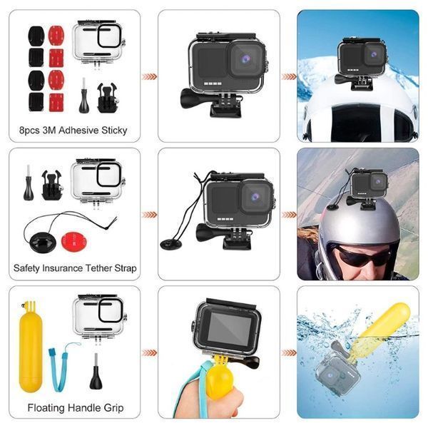 Комплект GARV™ Water Shield EVO за GoPro Hero 9/10/11/12/13 Black