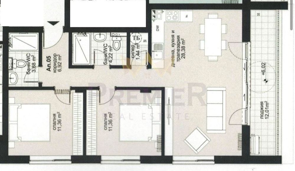3-стаен в Варна-Виница площ 105 цена 141750