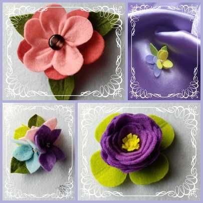 Брошки, фиби и колиета ръчно изработени