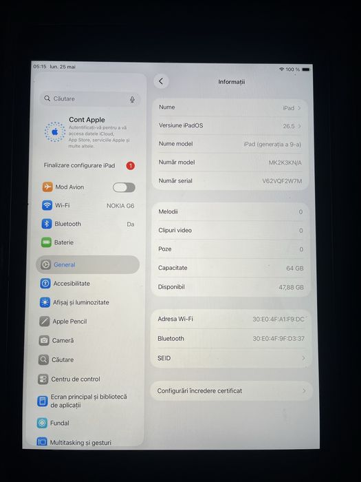Ipad generatia 9–wifi