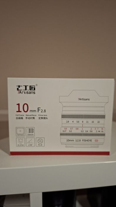 F2.8 Fisheye Full Frame Montura Canon Rf
Obiectiv Manual 7Artisans 10m