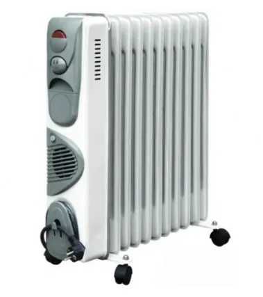 Масляный обогреватель 13 секций, нержавеющая сталь, с термостатом