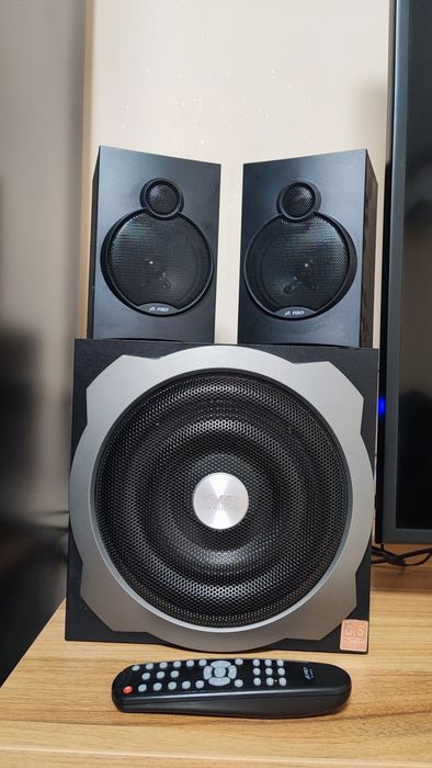 Тонколони Fenda  F&D A521X, 2.1, 52W, Bluetooth 4.0, USB reader, Черен