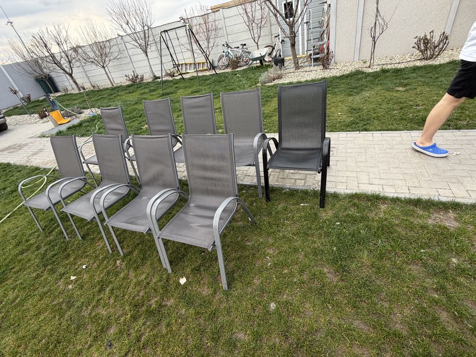 Scaune terasa,gradina, exterior  9 bucati