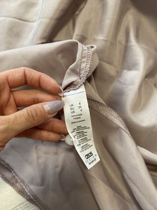 Rochie ocazie Asos roz pudra xs s