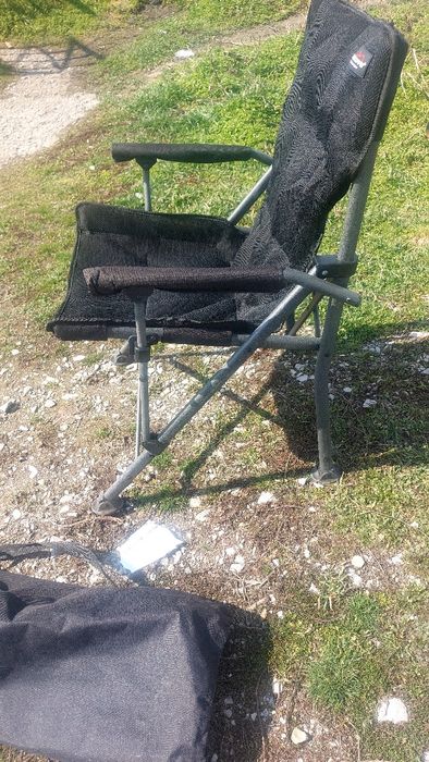 Къмпинг стол  черен