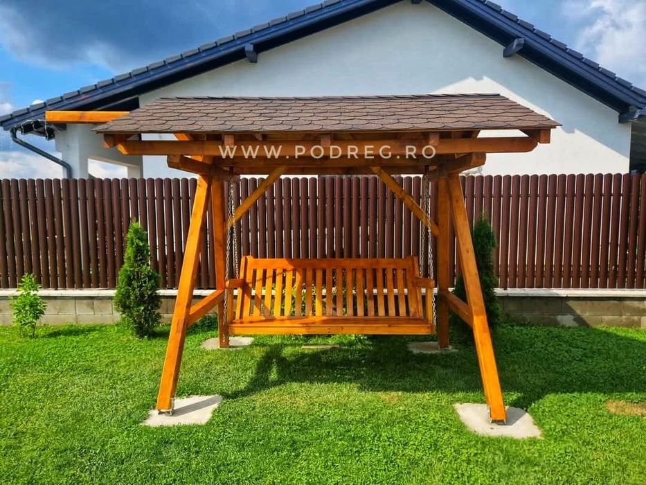 Foisoare terase  pergole, spatiu joaca, balansoare acoperis intrare casa carport magazii din lemn la comanda