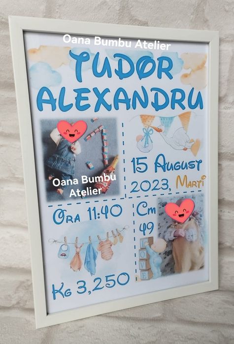 Set aniversar mot/ turta 1 anisor