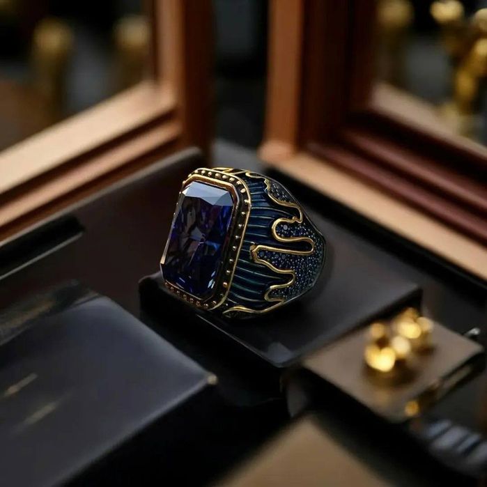 Uzuk 925 proba kumush Barok O'ymakorlik San'ati