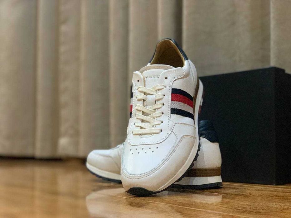 Tommy Hilfiger мужские кожаные кроссовки Размер 44