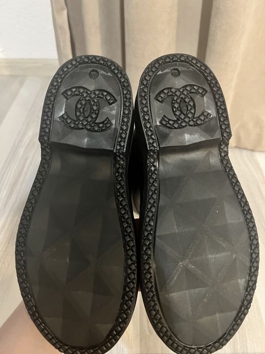 Chanel rain boots