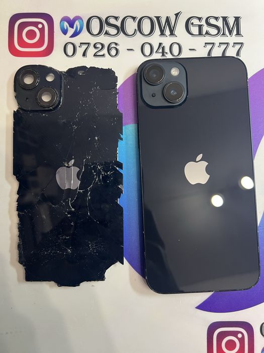 *Reducere*  Sticlă / Capac iPhone X/Xs/14/15/16 Pro/Max/Plus 