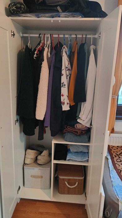 Dulap alb Brimnes IKEA in 2 usi