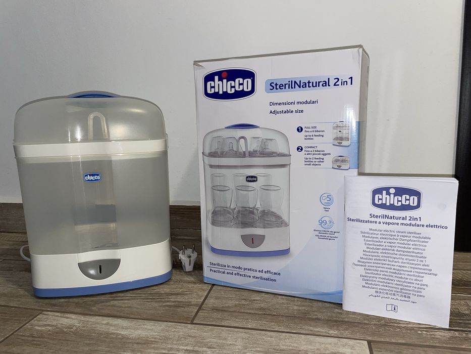 Sterilizator electric modular cu aburi Chicco SterilNatural 2 in 1