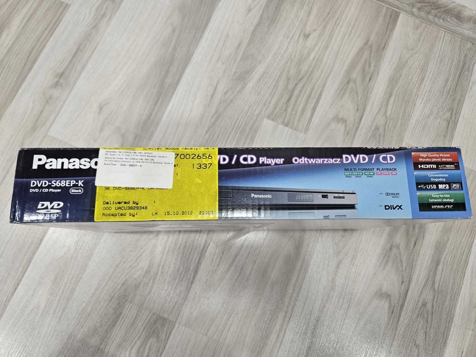 DVD/CD Player Panasonic DVD-S68EP-K, negru - Nou, Sigilat