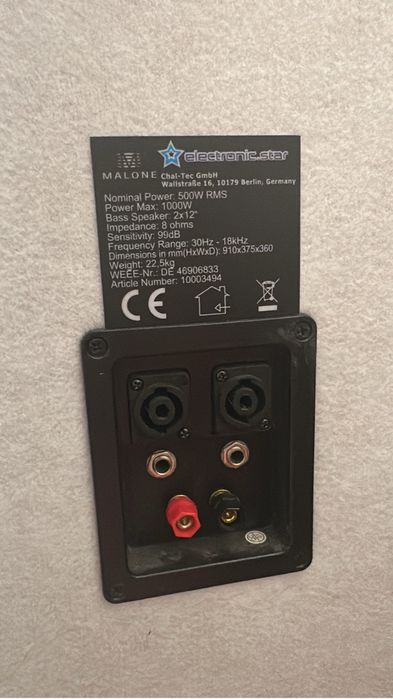 Boxe pasive 1000w 500w rms pereche