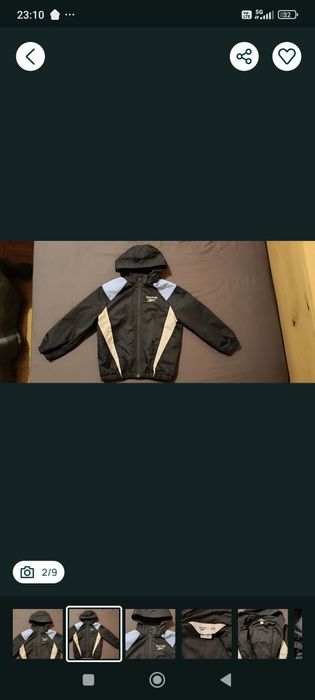 Ново горнище Reebok за момче НМ размер 116