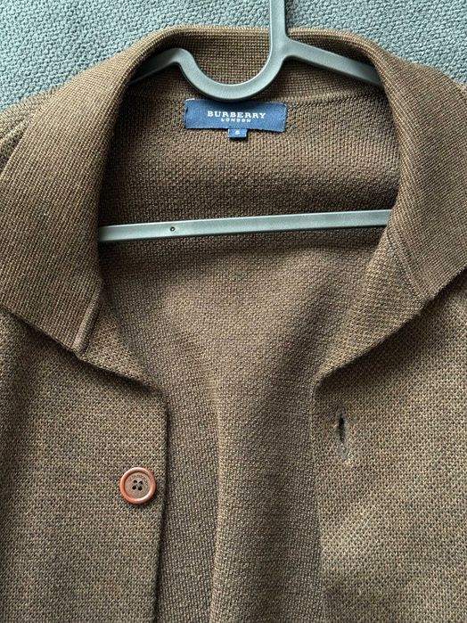 Като нов автентичен кардиган Burberry мериносова вълна за мъже L