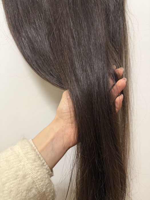 Естествена кестенява коса