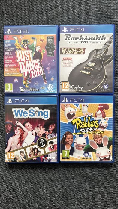 Joc Ps4 - We Sing, Rabbids Invasion, Rocksmith 2014, Just Dance 2020