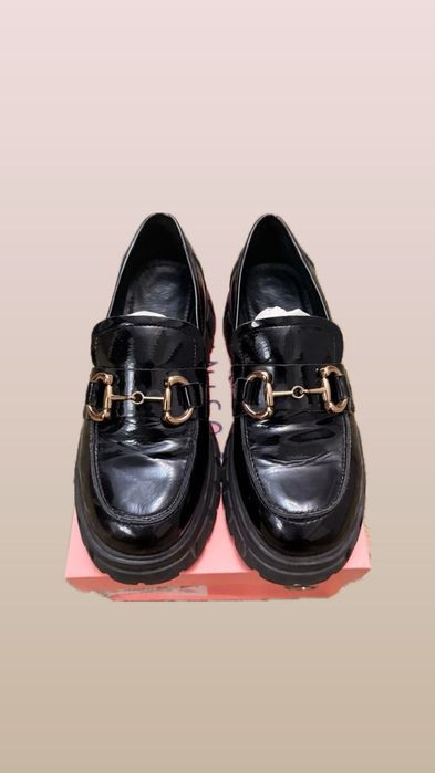 JOSINY лоферы чёрные (минималистичные)