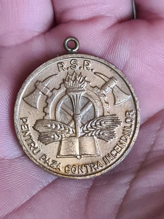 Medalie pentru paza contra incendiilor.