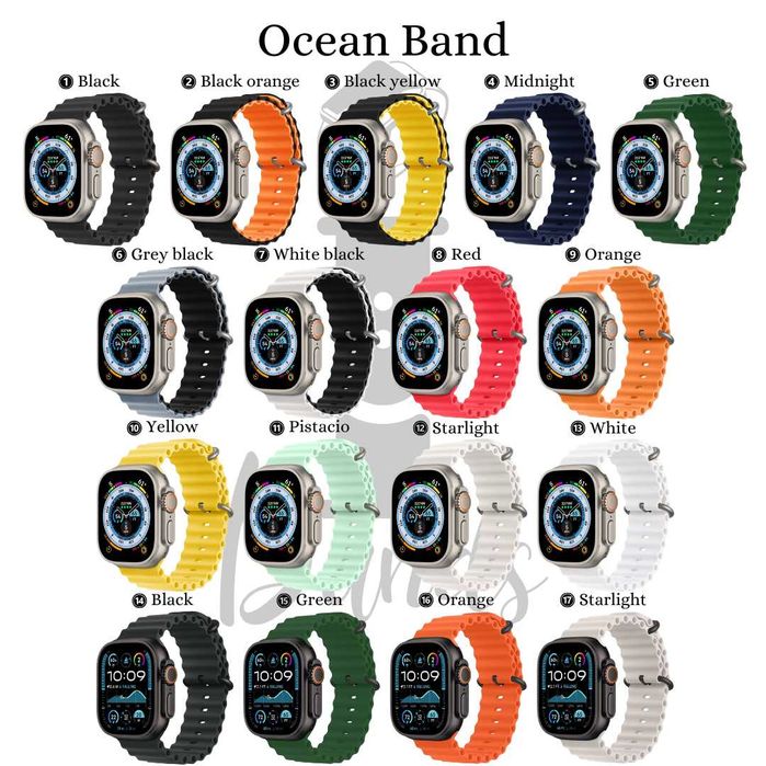 Гумена каишка с дупки за Apple Watch ULTRA/11/10/9/8/7/6/5