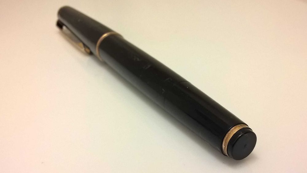 Kaweco 21 F stilou cu piston colectie 1935 celuloid functional penita originala 14c gold 585 model rar