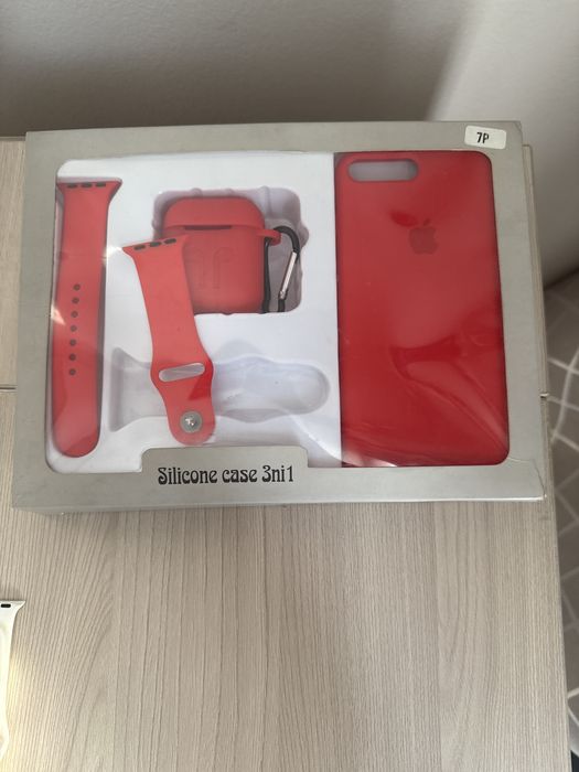 Чехлы на iphone 7 plus/8 plus + чехол airpods+ ремешок Аpple Watch