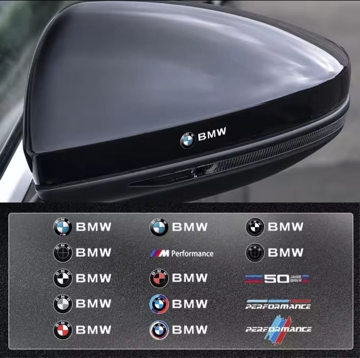 Стикери Бмв размер 2.7см на 0.9см