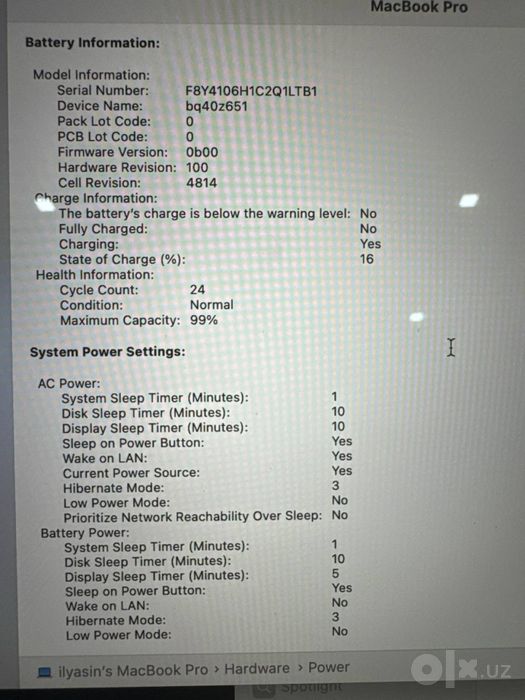 MacBook Pro 14” M3 — как новый | 24 цикла | АКБ 99%
