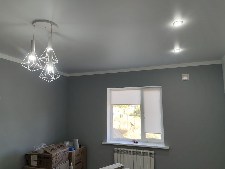 Установка люстра