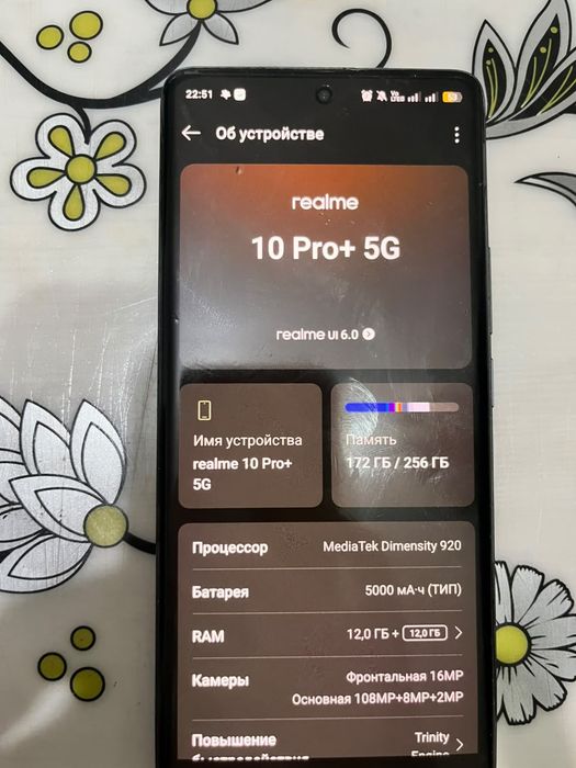 Realme 10 Pro Plus 5G 12 256 ГБ