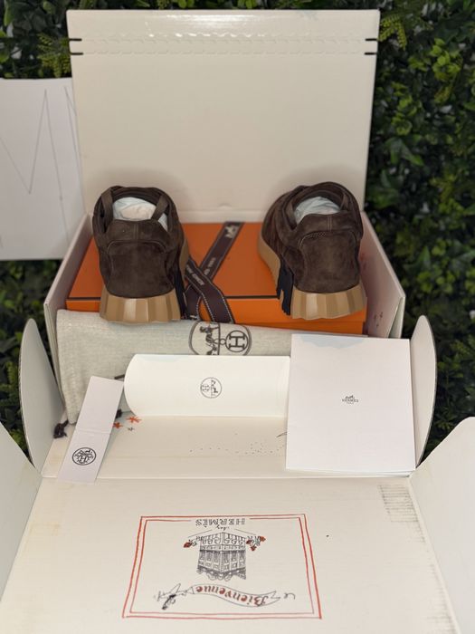 Adidași/Sneakers Hermes Bouncing sneakers brown/ premium quality