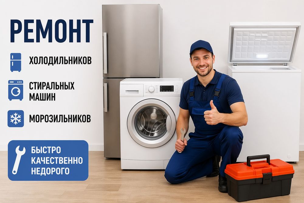 Ремонт холодильников стиральных машин морозильников низкие цены